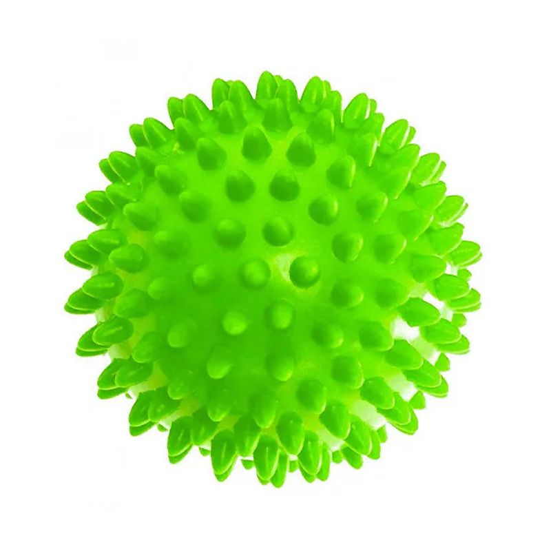 Масажний м'ячик EasyFit PVC 9 см жорсткий зелений thumbnail popup