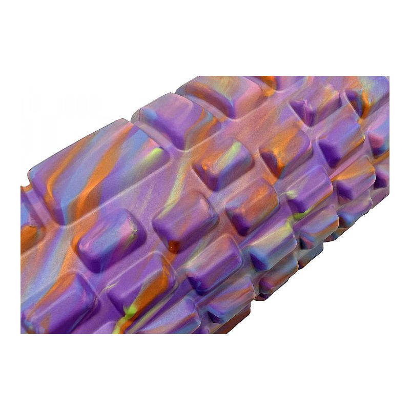 Масажний ролик EasyFit Grid Roller 33 см v.1.1 (M) Фіолетовий thumbnail popup