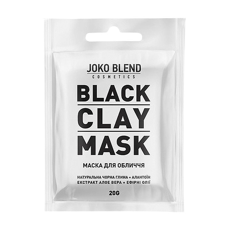 Маска для обличчя Joko Blend глиняна чорна, 20г (404779) thumbnail popup
