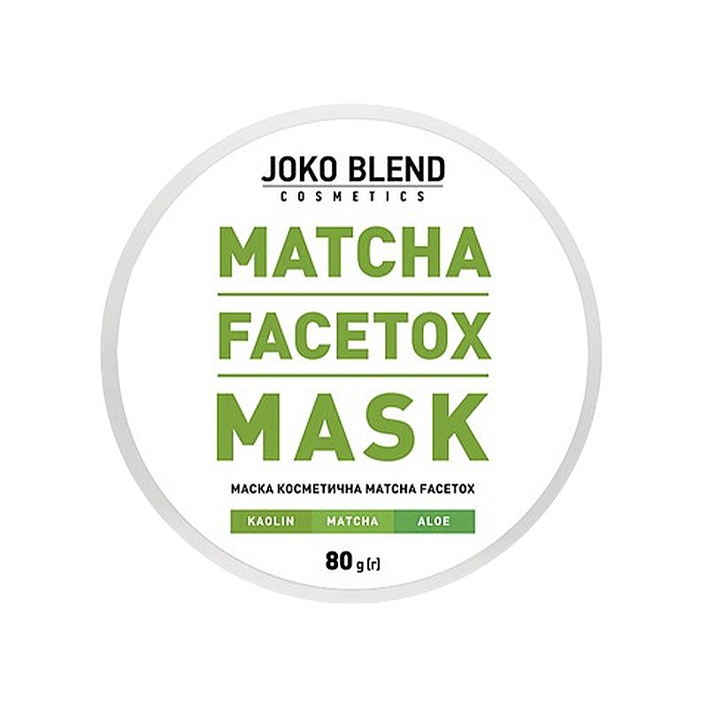 Маска для обличчя Joko Blend Matcha Facetox, 80г (404731) thumbnail popup