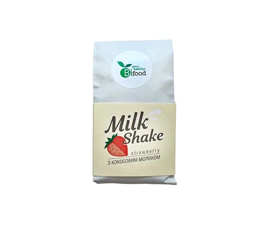 Мілкшейк Bi food з кокосовим молоком, полуниця, 150 г. (171780)
 thumbnail popup