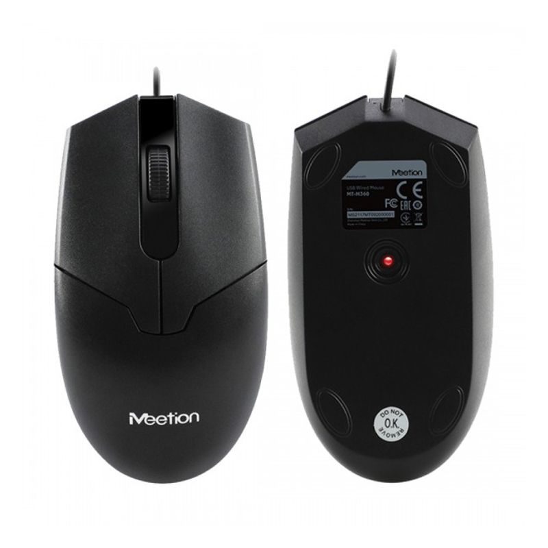 Миша комп'ютерна Meetion MT-M360, чорна thumbnail popup