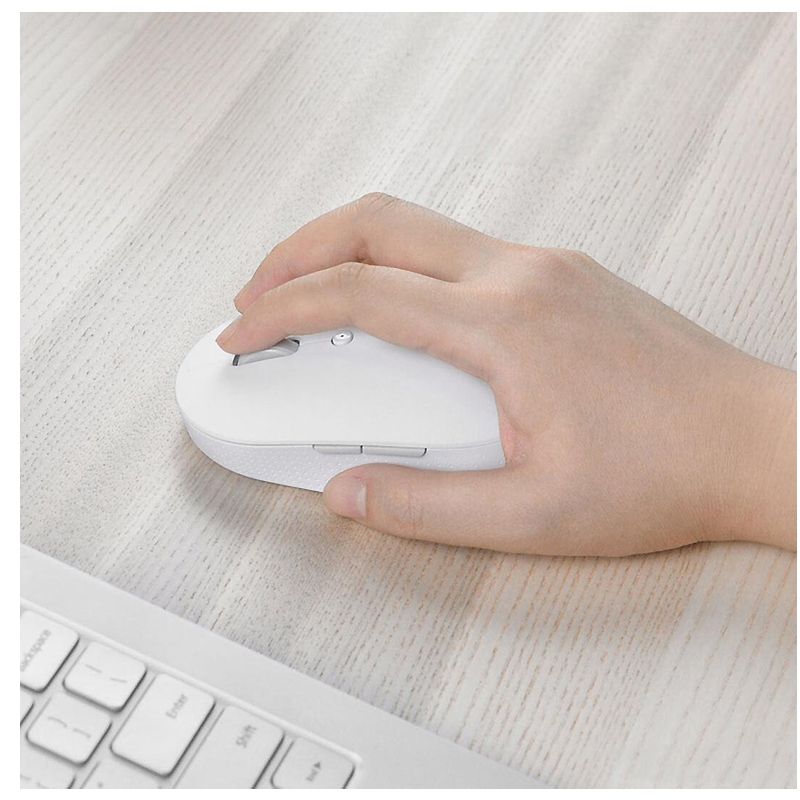 Мишка Xiaomi Wireless Mouse Silent Edition Dual Mode (HLK4040GL) White thumbnail popup