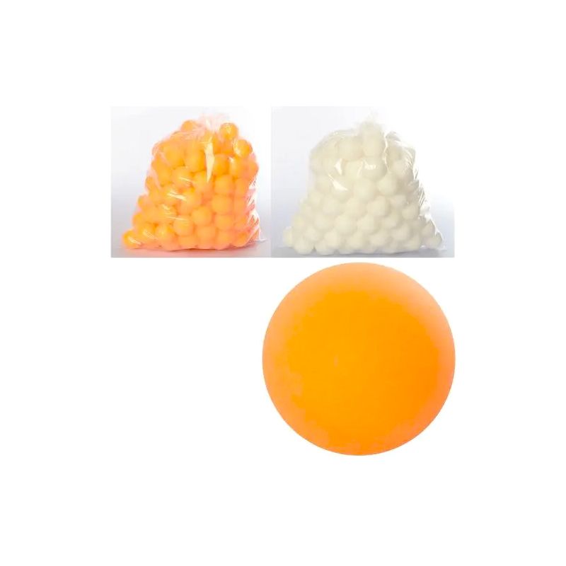 Тенісні кульки 40мм, PP, шовний, 1 упаковка 144шт, 2 кольори(MS 0451) thumbnail popup