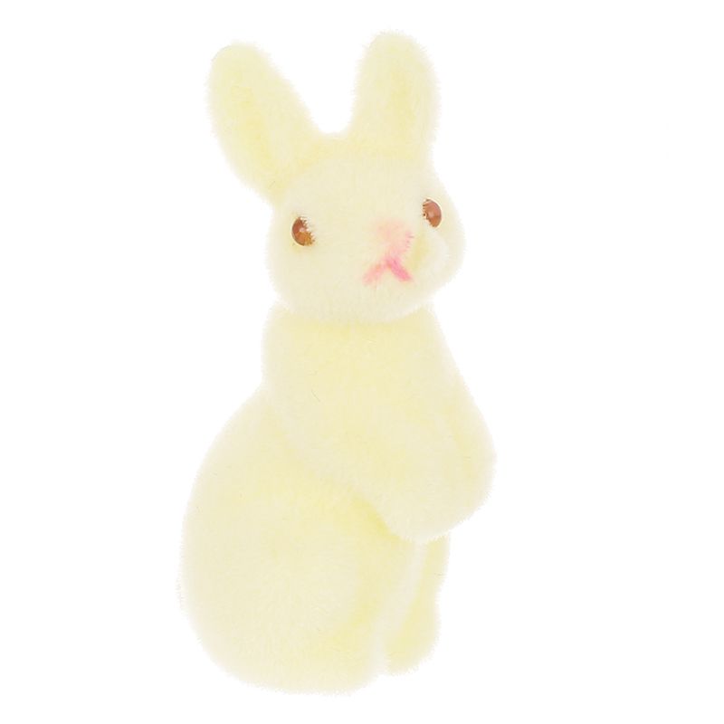 Набір (3шт) декоративних кроликів з флоковим напиленням thumbnail popup