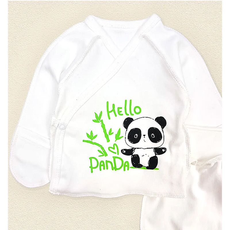 Набір Dexter's для новонародженого сорочка + повзунки "Панда", молочный, 62 см (d977-2пд-м) thumbnail popup