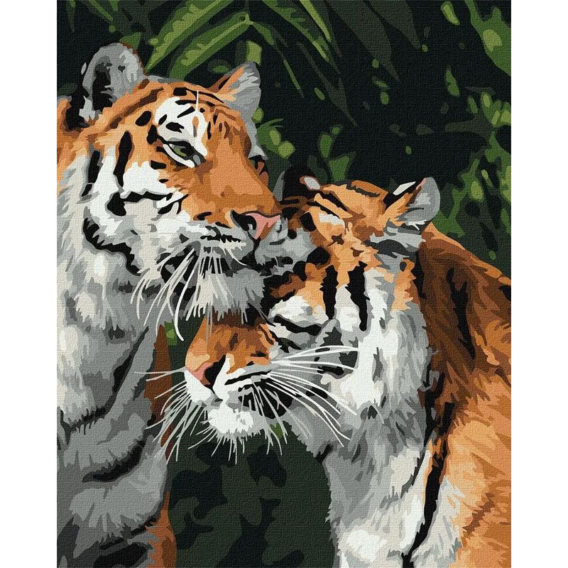 Набір для розпису по номерах 'Тигрове кохання' thumbnail popup