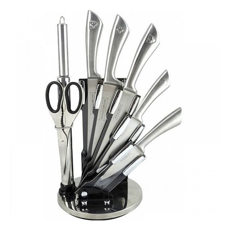Набір кухонних ножів 8шт, сталеве лезо, ножиці для риби Royalty Linе, Germany(ORIGINAL) thumbnail popup