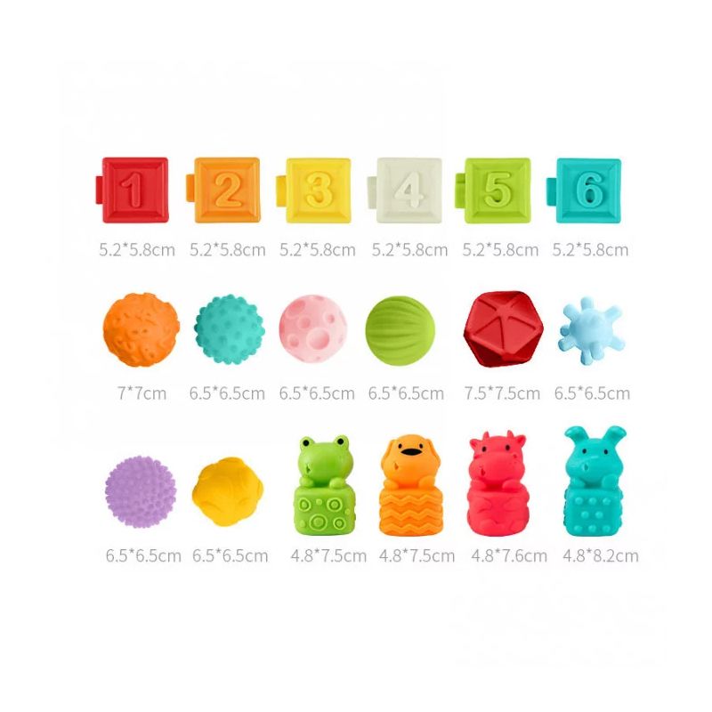 Набір текстурних іграшок Huanger 20 шт - 171540 thumbnail popup