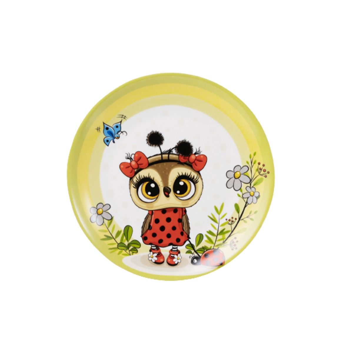 Набір дитячого посуду Ardesto Lucky Owl 3 предмета, порцеляна (AR3454LS) - 26942 thumbnail popup