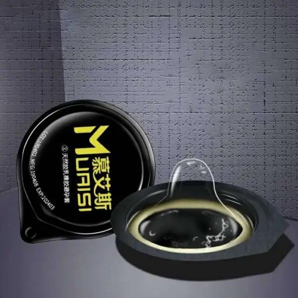 Набір презервативів з підвищеною кількістю мастила 0.02 мм Black, 12 шт (810401) - 9607 thumbnail popup