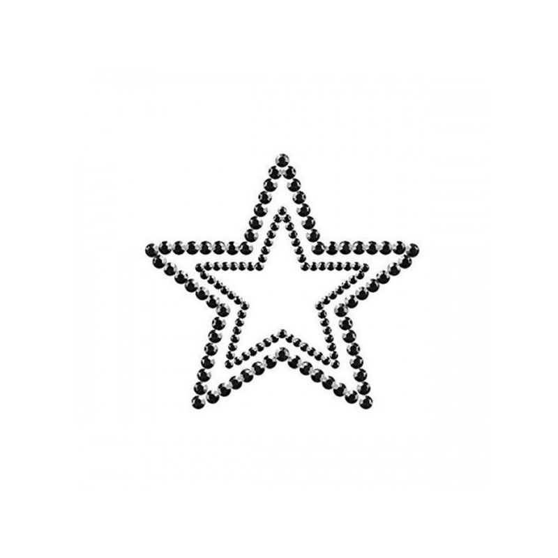 Наклейки на соски Bijoux Indiscrets MiMi Star чорні (784) thumbnail popup