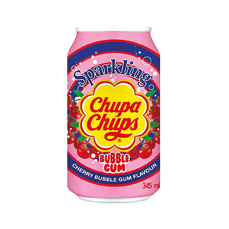 Напій газований Chupa Chups зі смаком вишні, ж/б, 345 мл. (415383) thumbnail popup