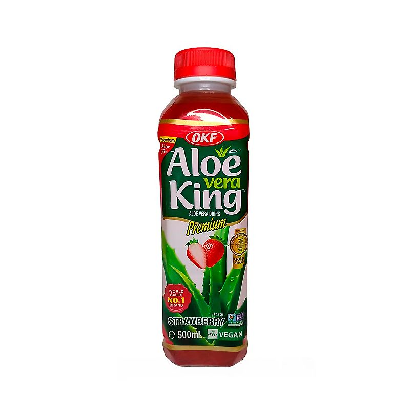 Напій OKF Aloe Vera King зі смаком полуниці 500мл thumbnail popup