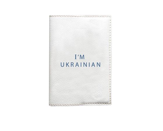 Обкладинка на ID паспорт - I am Ukrainian(біла) thumbnail popup