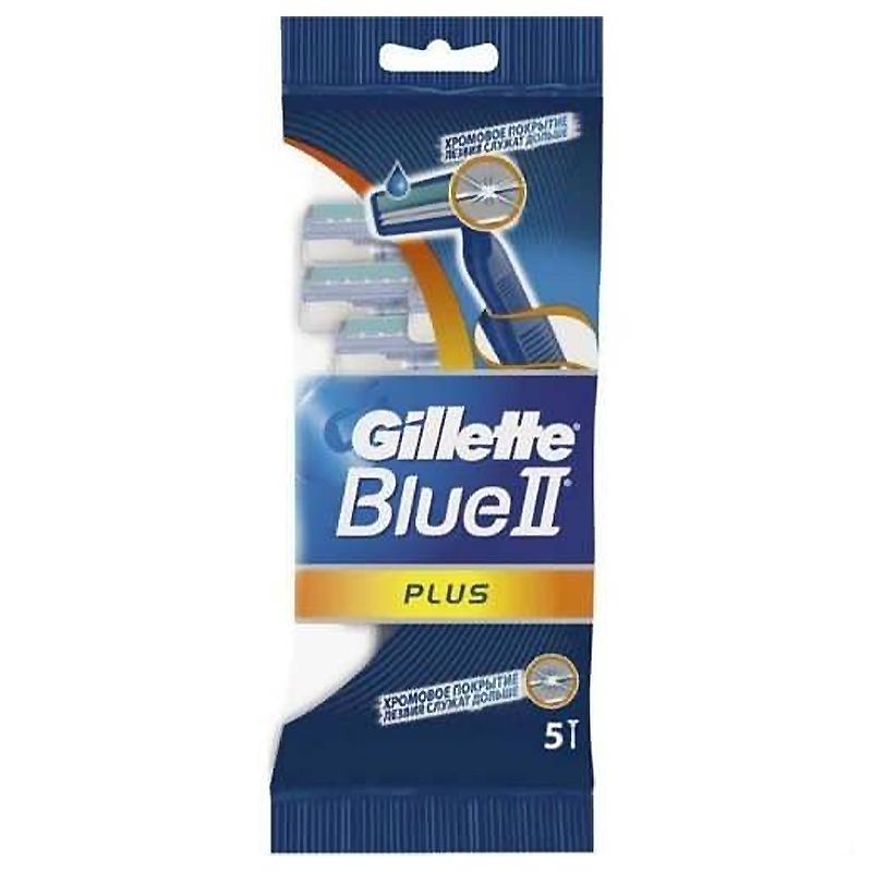 Одноразові бритви GILLETTE BLUE2 Plus 5 шт thumbnail popup