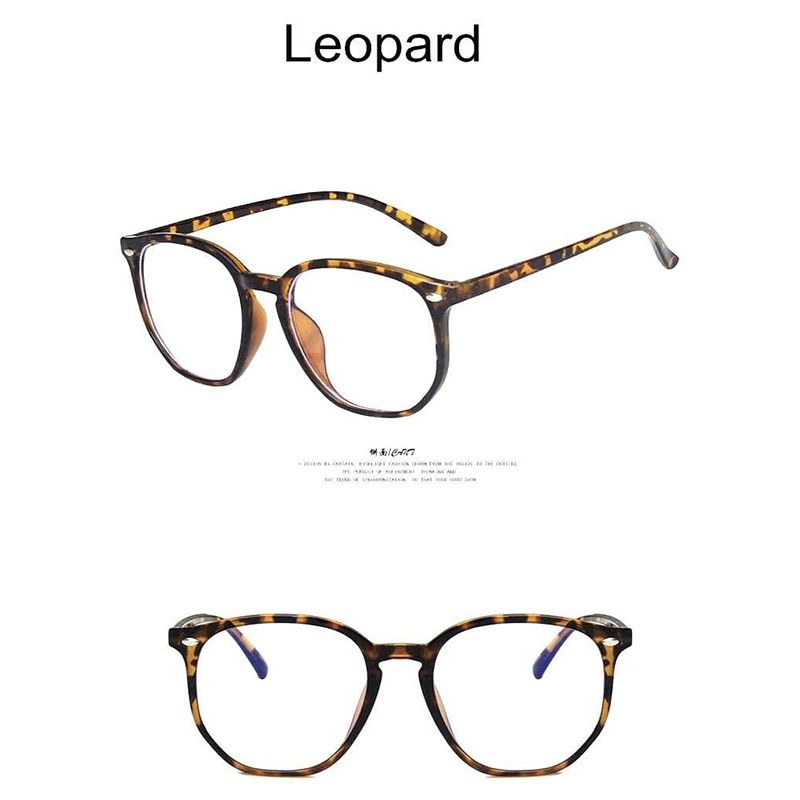 Окуляри іміджеві, леопардові, захисні для комп'ютера, прозорі (Leopard print) thumbnail popup