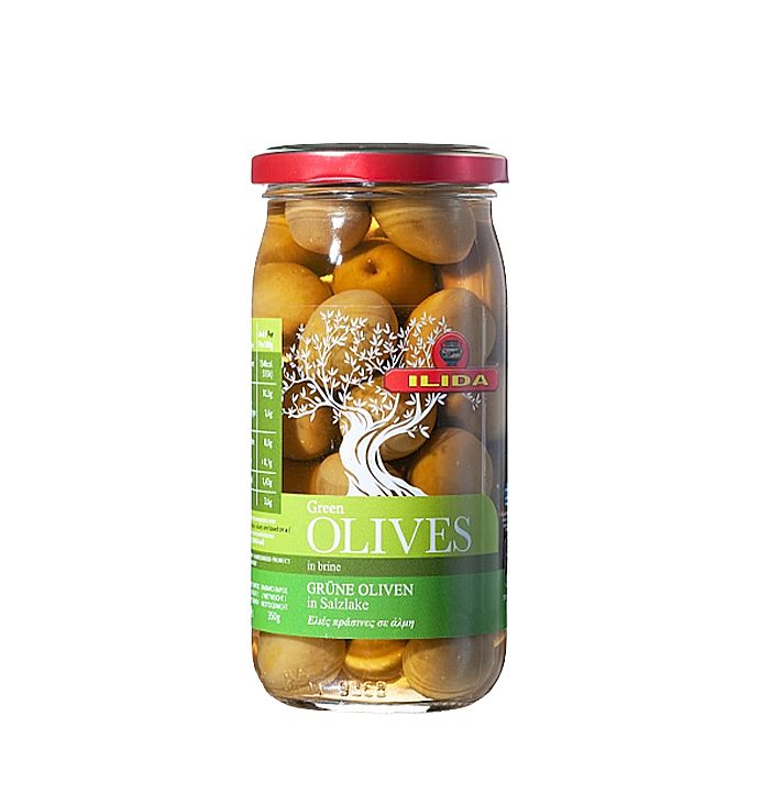 Оливки GREEN Agriniou в розсолі з кісточкою, 218 г. thumbnail popup