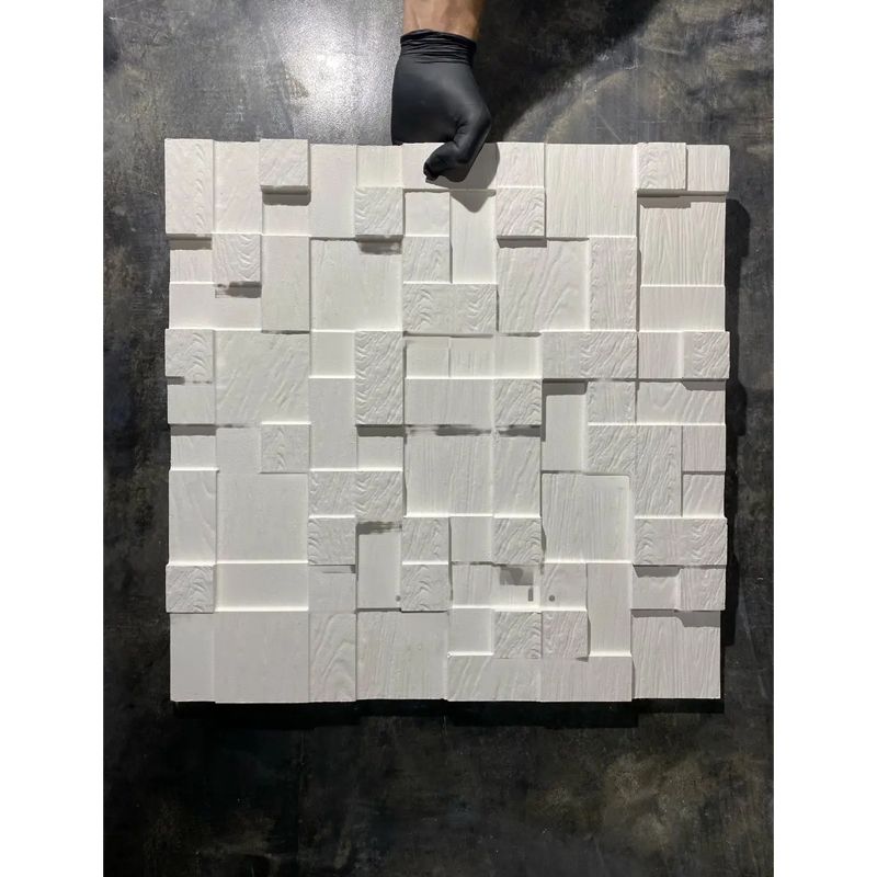 Панелі 3Д Igips, "Кубики" розмір 50х50см, гіпсові для декору thumbnail popup