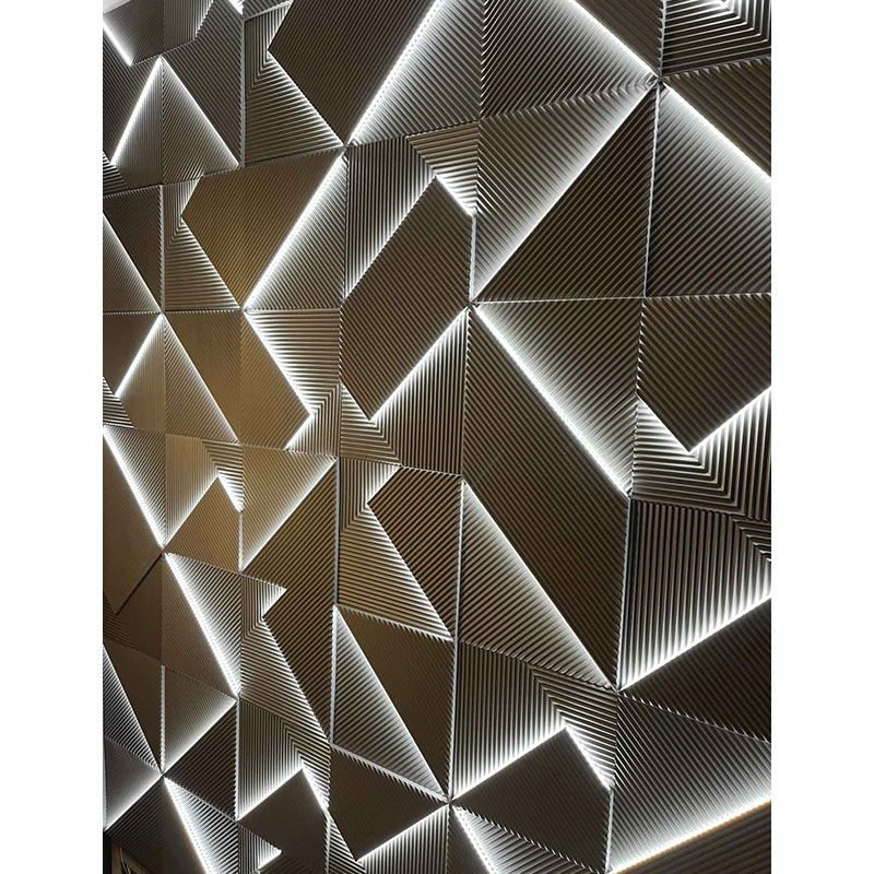 Панелі 3D Igips,"Led поля" гіпсові, для декору стін, розмір 50х50cм thumbnail popup