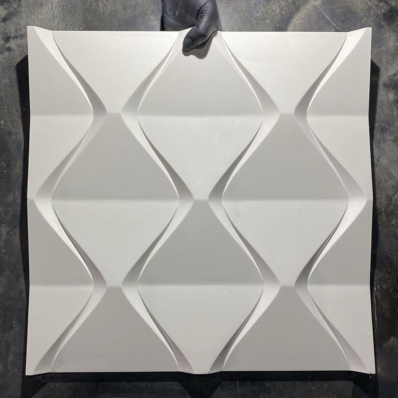 Панелі 3Д Igips,"Пірамідкі", гіпсові, для оздоблення/декорування стін/стель, розмір 50x50(Пирам) thumbnail popup