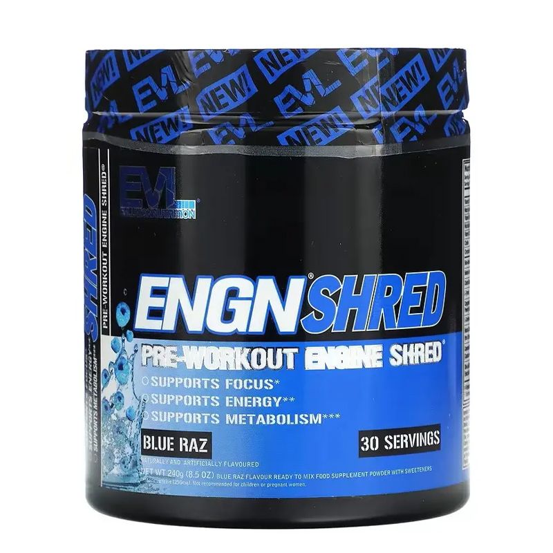 Передтренувальний комплекс Evlution Nutrition Engn Shred 240 g (Blue Raz) - 177175 thumbnail popup