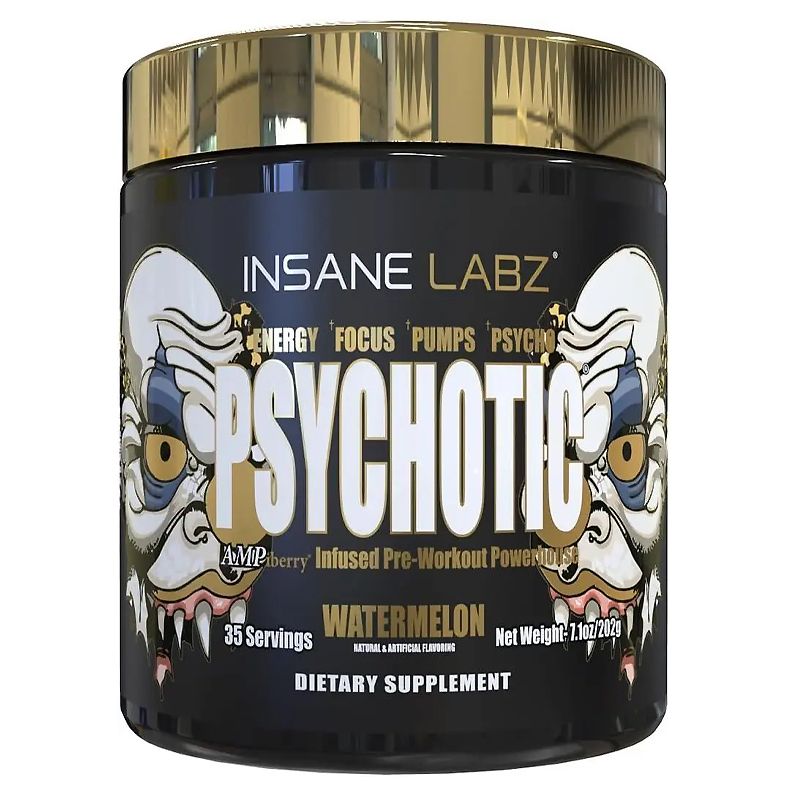 Передтренувальний комплекс Insane Labz Psychotic Gold 204g (Watermelon) thumbnail popup