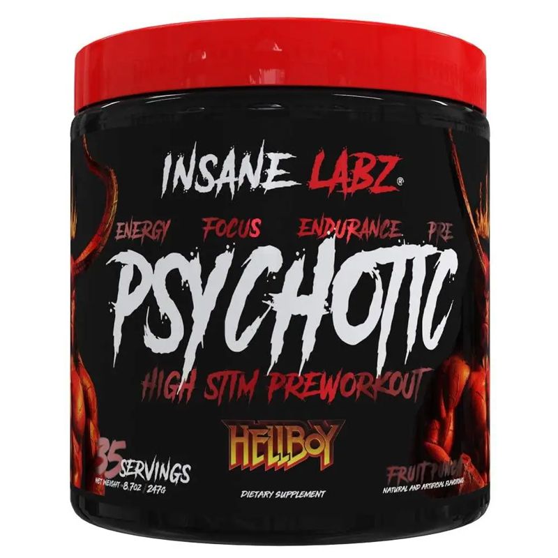 Передтренувальний комплекс Insane Labz Psychotic Hellboy 247 g (Fruit Punch) thumbnail popup