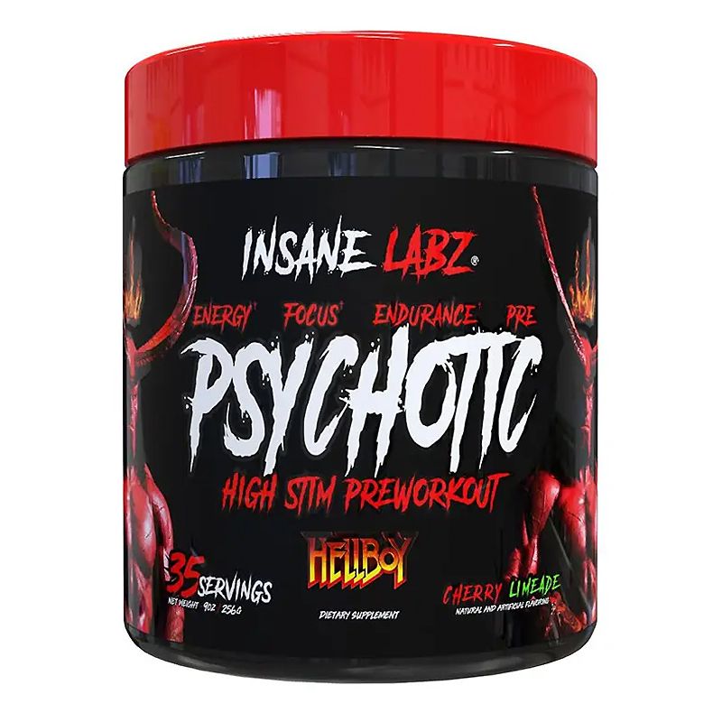 Передтренувальний комплекс Insane Labz Psychotic Hellboy 35serv (Cherry Limeade) thumbnail popup