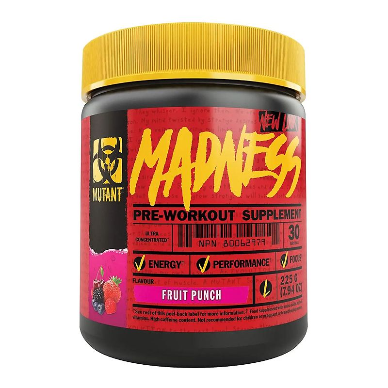 Передтренувальний комплекс MUTANT Madness 275 g (Fruit Punch) thumbnail popup