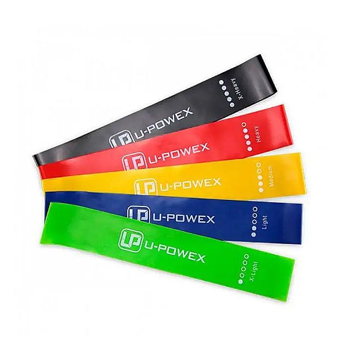 Фітнес гумки латексні U-Powex, для спорту набір 5 штук чохол (104224201) thumbnail popup