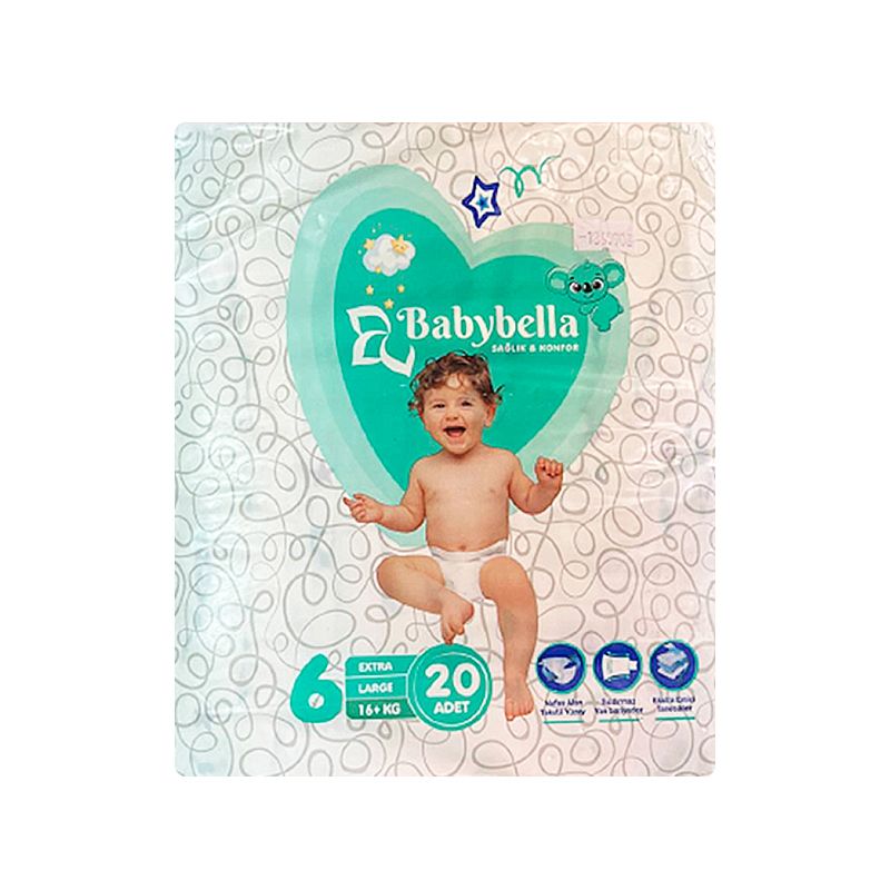 Підгузники Babybella дитячі, №6, 16 кг, 20шт (12310)
 thumbnail popup