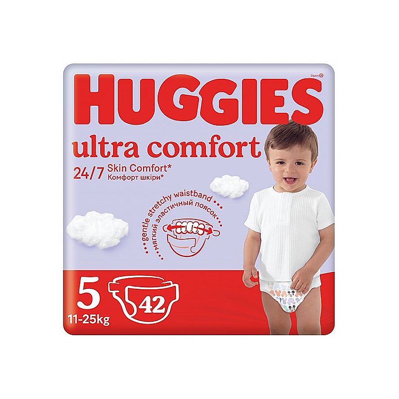 Підгузники Huggies ultra comfort дитячі №5, 12-22кг, 42шт (00339)
 thumbnail popup