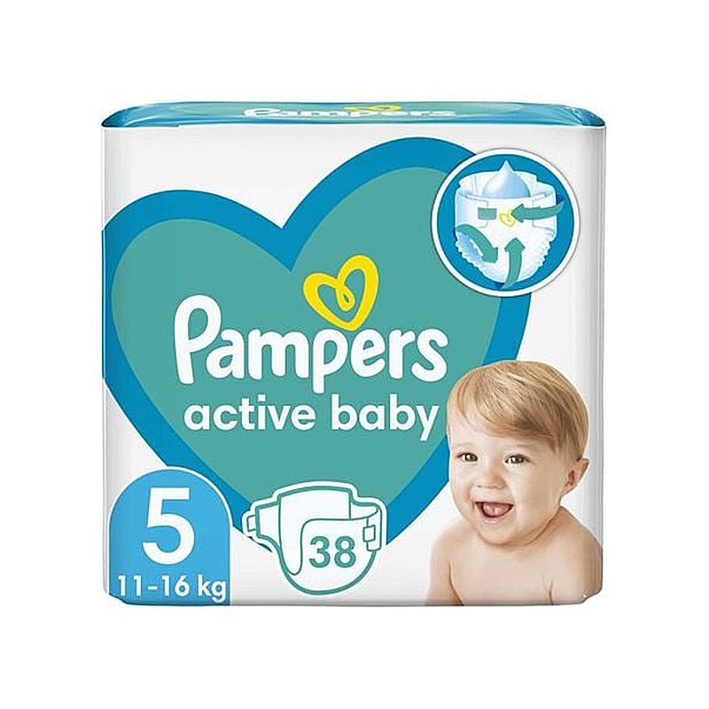 Підгузники Pampers Active Baby дитячі №5, 11-16кг, 38шт (13106)
 thumbnail popup