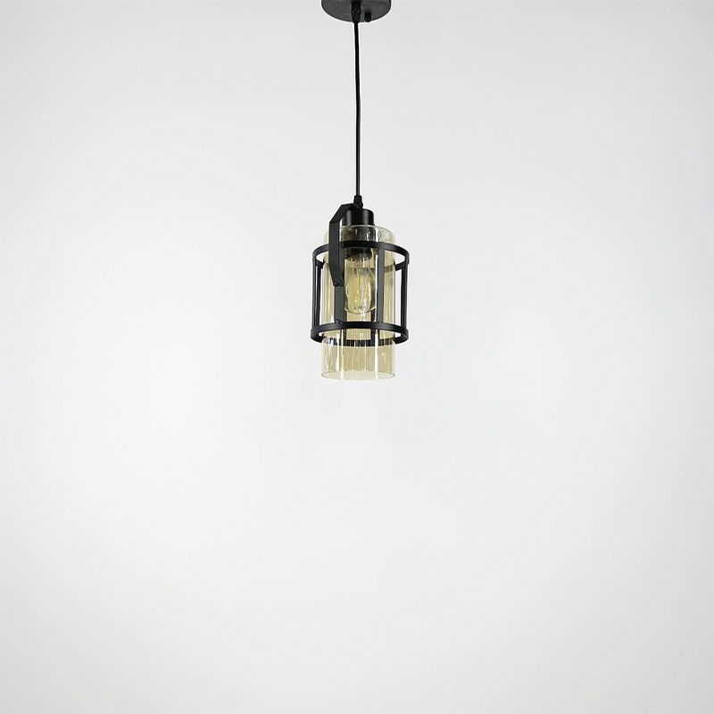 Підвісний світильник у стилі лофт, янтарний thumbnail popup