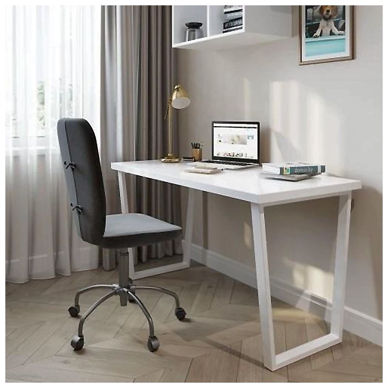 Письмовий стіл у стилі Лофт L10 Білий / Білий (60х120х75 см) thumbnail popup