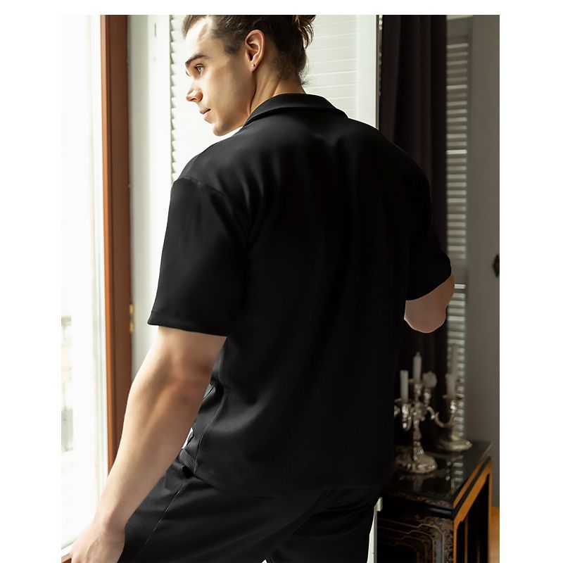 Піжамний костюм чоловічий, вафельний трикотаж, Чорний, р.XL 20746 thumbnail popup