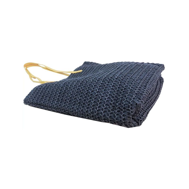 Плетена пляжна сумка, сумка-шопер 2 в 1 Esmara синя (IAN325849 navy) thumbnail popup