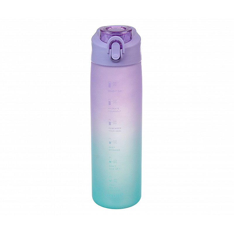 Пляшка для води Hdecor спортивна, фіолетово-зелена 950 мл (67-4049) thumbnail popup