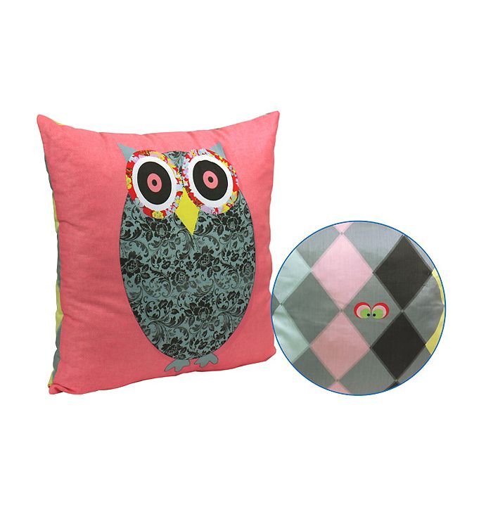 Подушка Руно, декоративна, силіконова Owl Grey, 50х50см (306_Owl Grey) thumbnail popup