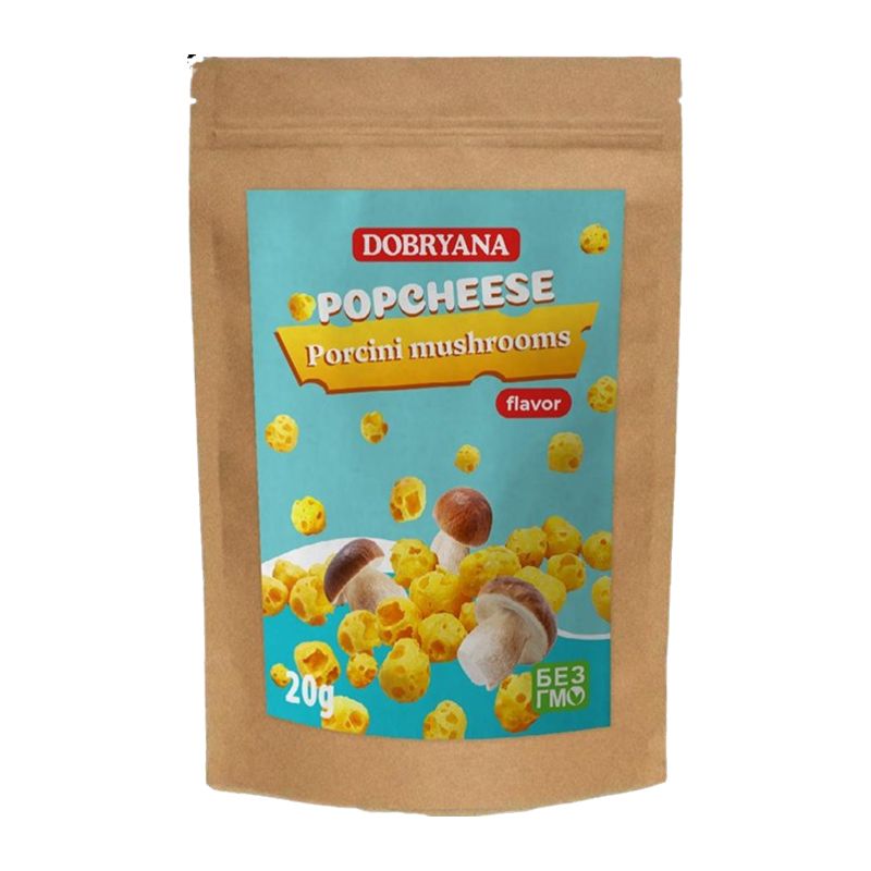 Сир Popchees, сушений спінений зі смаком білих грибів, 20 г. (87903) thumbnail popup