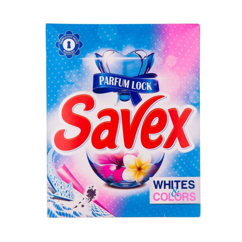 Порошок SAVEX для прання Parfum Losk Whites Colors automat, 400г thumbnail popup