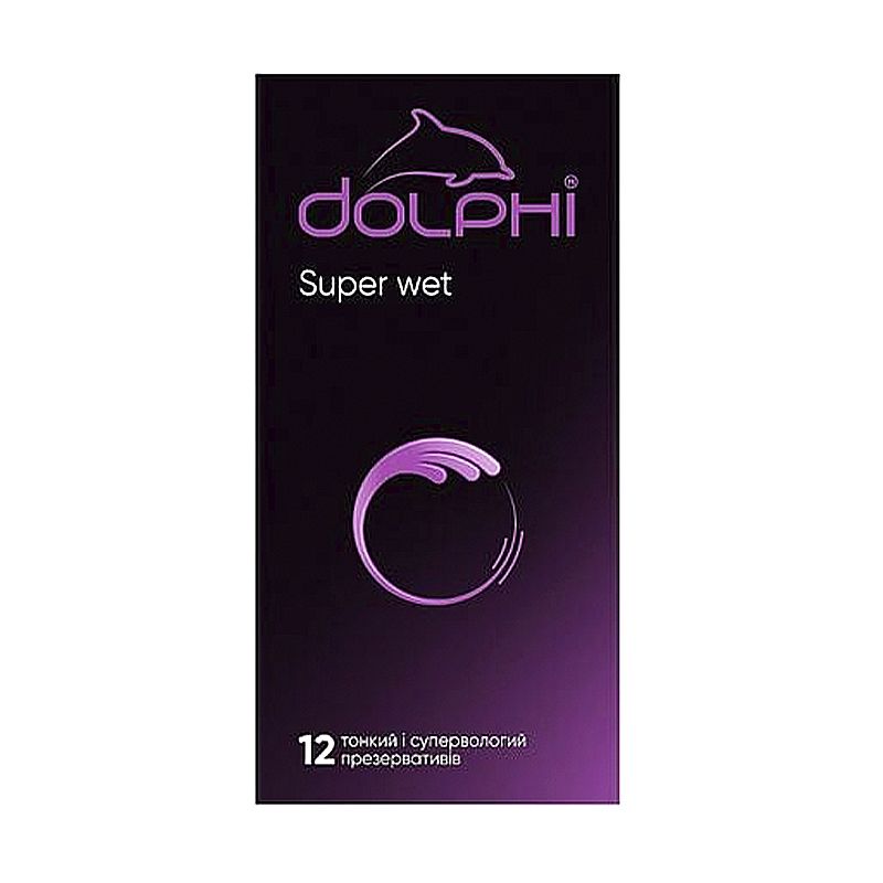 Презервативи DOLPHI Super Wet супертонкі з сіліконовим змащувачем, 12шт thumbnail popup