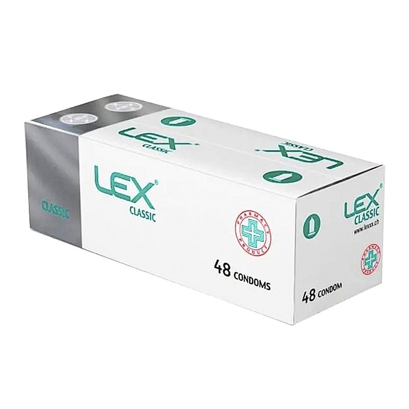 Презервативи LEX Classic Класичні з силіконовим змащувачем, 48шт thumbnail popup