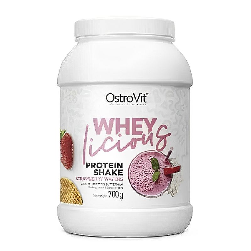 Протеїн Ostrovit WHEYlicious Protein Shake 700 gr (Strawberry wafers) thumbnail popup