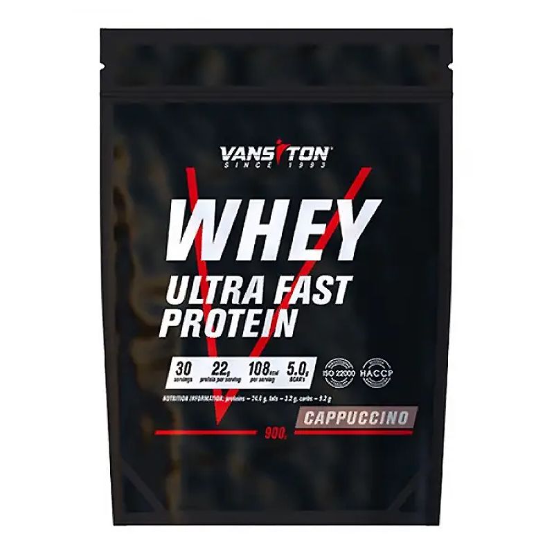 Протеїн Vansiton Ultra Protein 900 г (Капучино) thumbnail popup