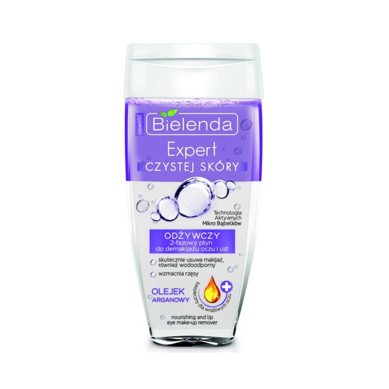 Рідина для зняття макіяжу Bielenda CLEAN SKIN EXPERT, 2-фазна, для очей та губ, 150мл thumbnail popup