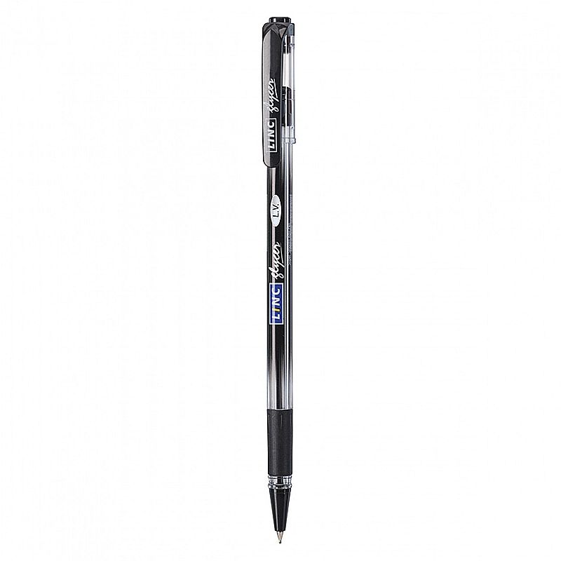 Ручка кулькова масляна 'Glycer' чорна 0,7 мм 'LINC' 12 шт. у уп. (411913) thumbnail popup