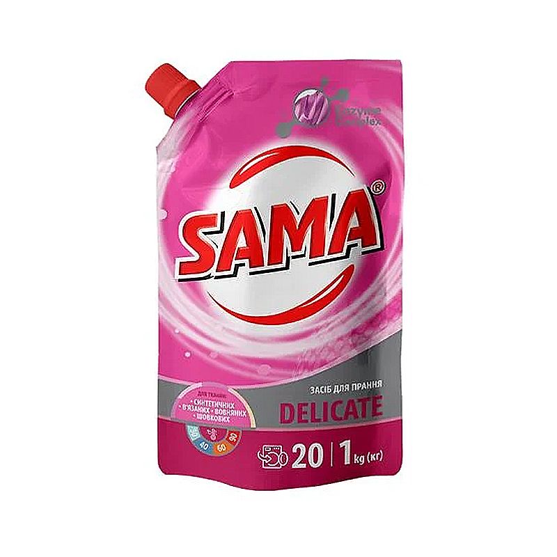 Засіб SAMA Delicate для прання, 1000мл thumbnail popup