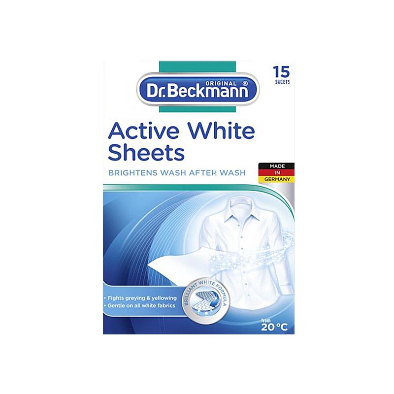 Серветка Dr.Beckmann для оновлення білого кольору тканини 15шт (551913) thumbnail popup